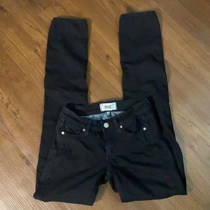 PAIGE black peg skinny jeans size 24